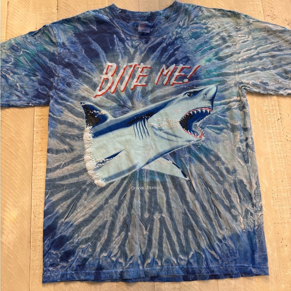 Gildan Blue Tie-Dye Heavy Cotton T-Shirt